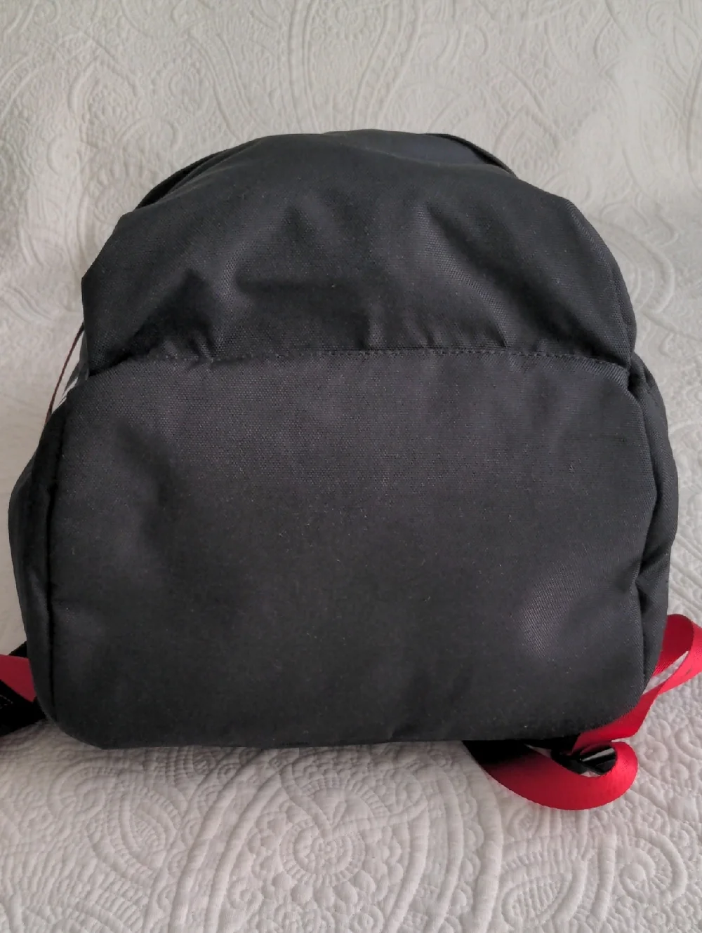 Jordan Patrol Black Backpack with White and Red Accents